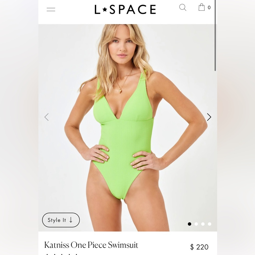 L*Space Katniss One Piece Swimsuit - SZ Medium -New w/Tag